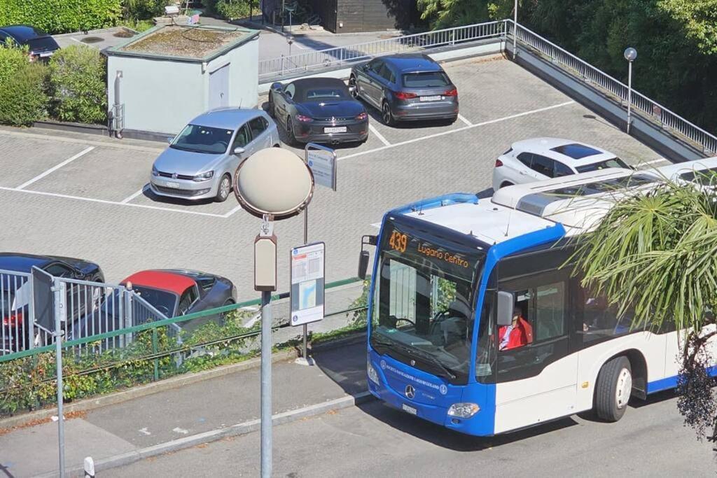 Idyllische Ferienwohnung In Bissone Exteriör bild